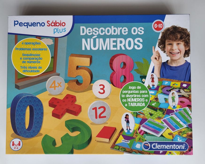 Jogo de tabuleiro Descobre os Números - Clementoni