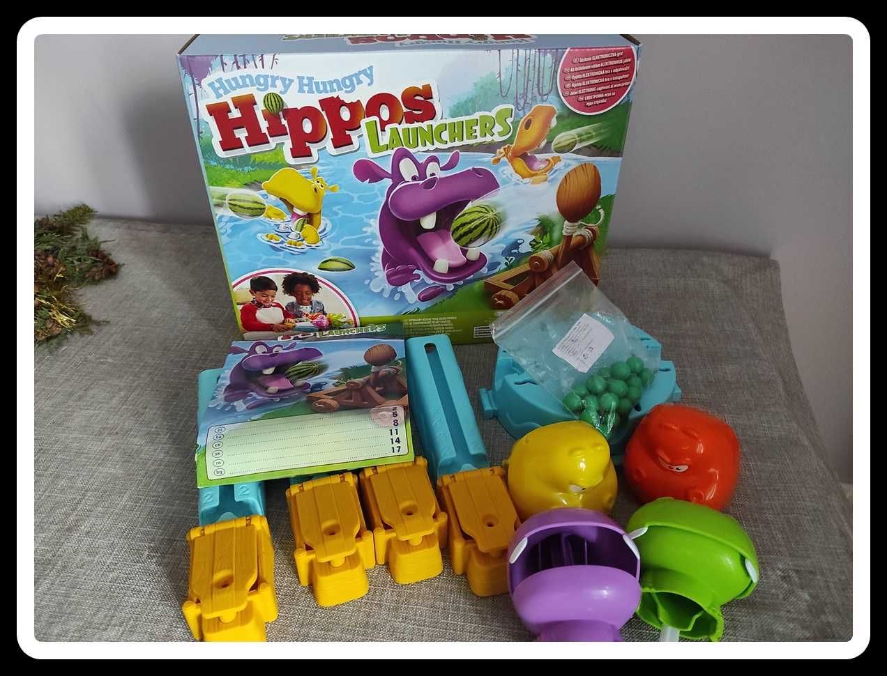 Gra zręcznościowa Hungry Hungry Hippos Launchers gra zręczno