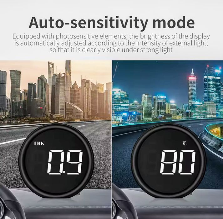 Автодисплей OBD 2 спидометр, температура, вольтаж аккумулятора