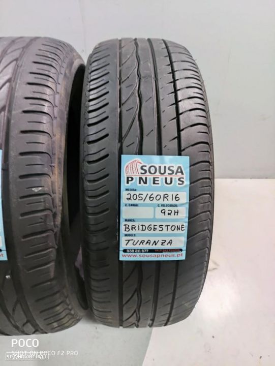 2 pneus semi novos 205-60r16 bridgestone - oferta da entrega 85 EUROS