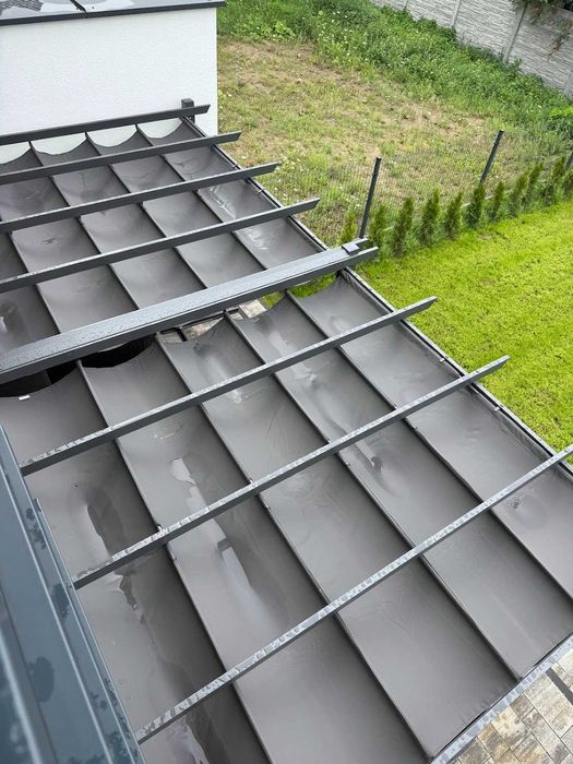 Pergola aluminiowa 3x6 Anatracyt Materiałowy Dach