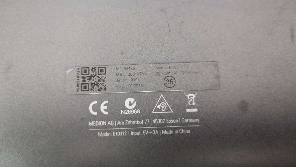 Medion LifeTab E10312  1280х800 ‎1GB / 16 GB Android