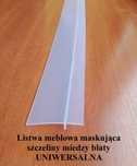Listwa meblowa maskująca międzyblatowa szczeliny kuchenna  uniwersalna