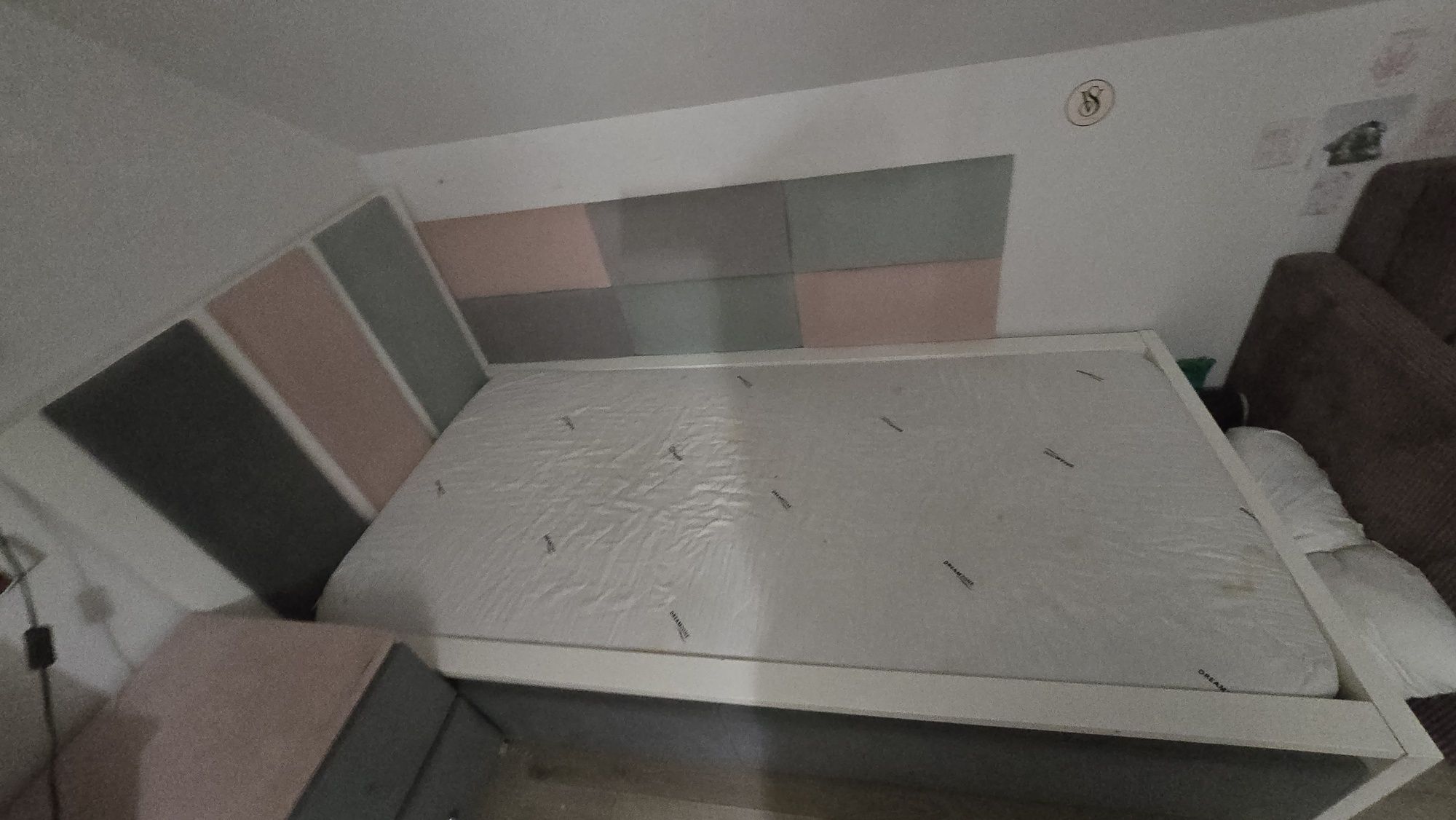 Łóżko Ikea Malm 90 plus komoda plus panele