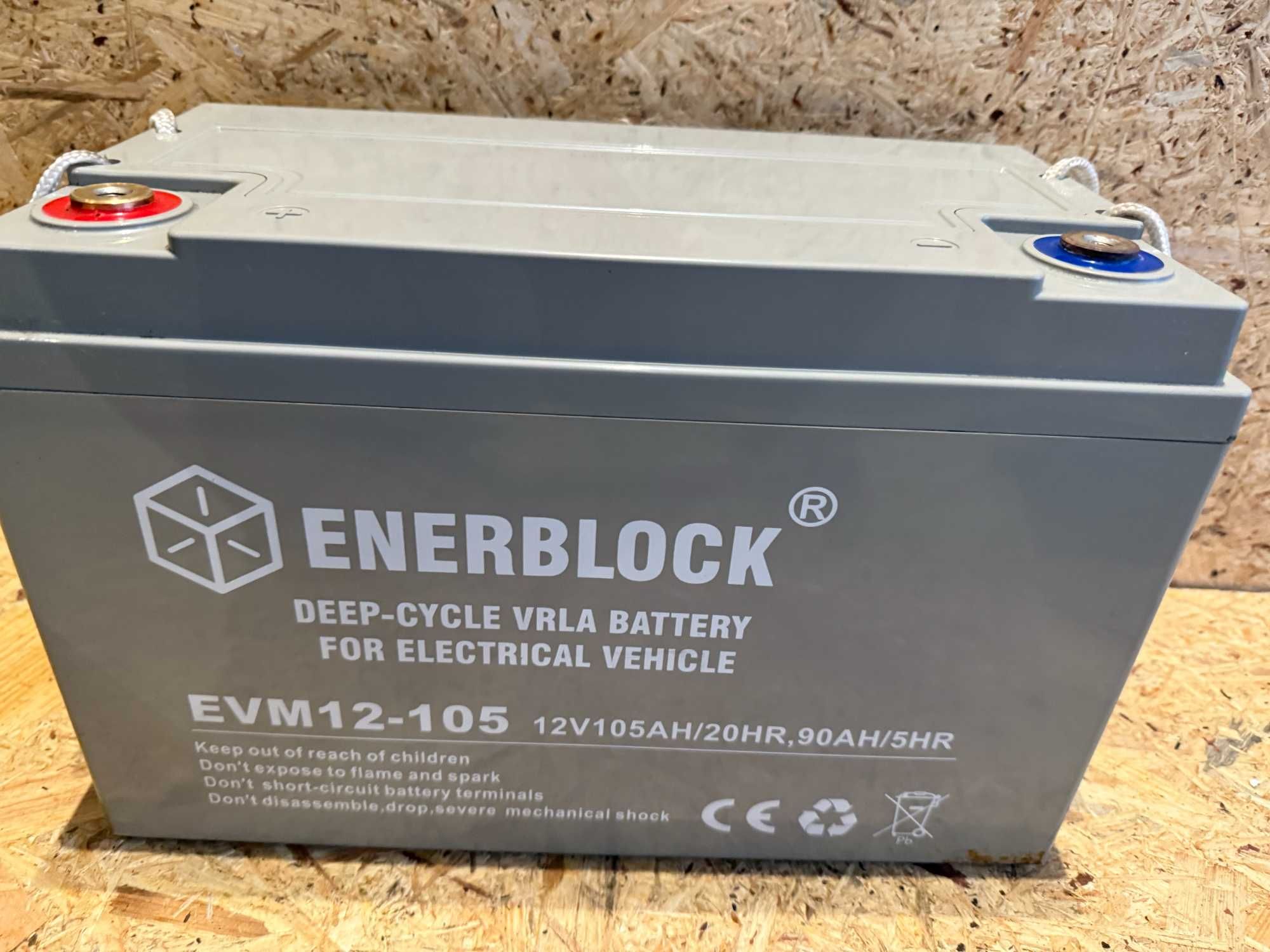 Akumulator Enerblock EVM12-105 ,105Ah stan bardzo dobry 97ah testowany