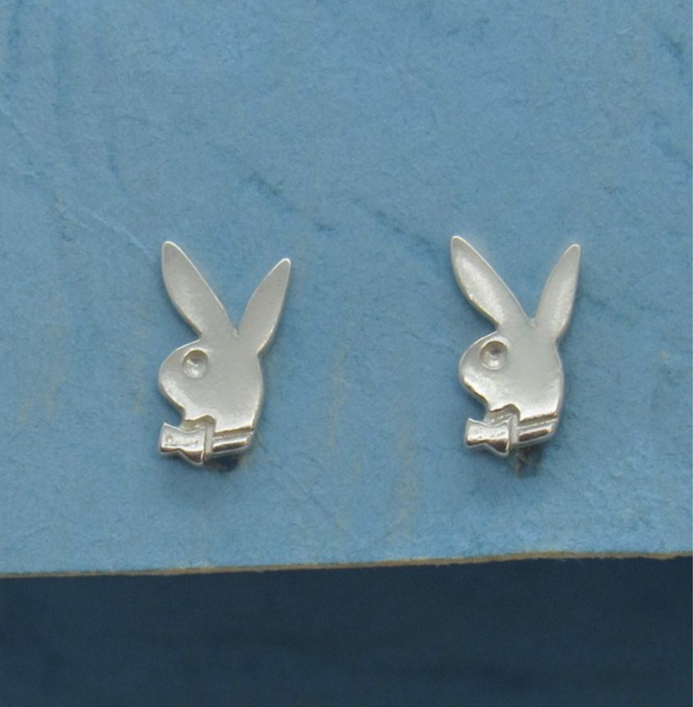 серьги playboy проба 925