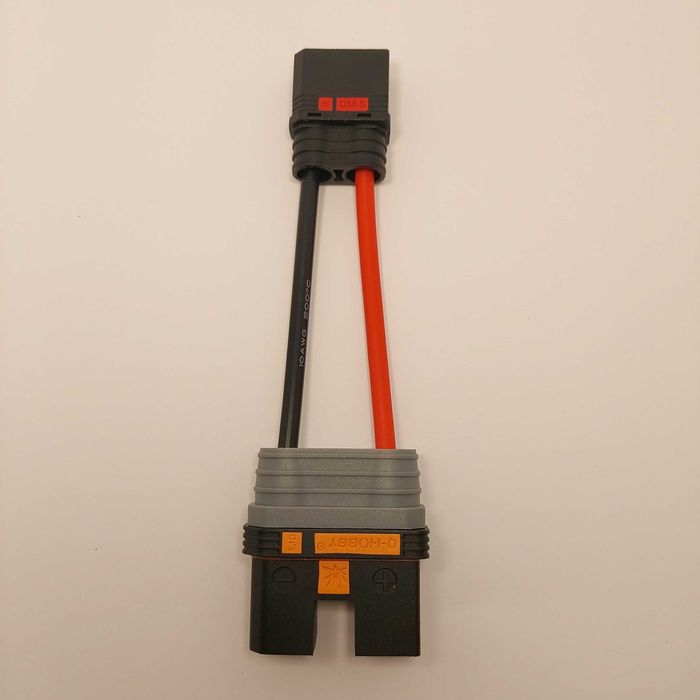 Переходник QS10-Ѕ на QS8-Ѕ Адаптер LiPo аккумуляторов с кабелем 6AWG