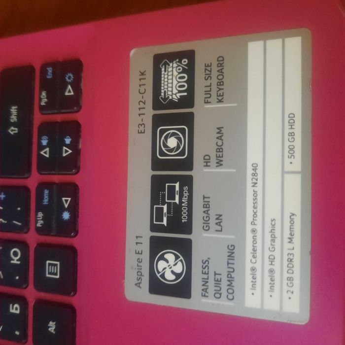 Ноутбук Acer Aspire E3-112-C11K (NX.MRMEU.004) Pink