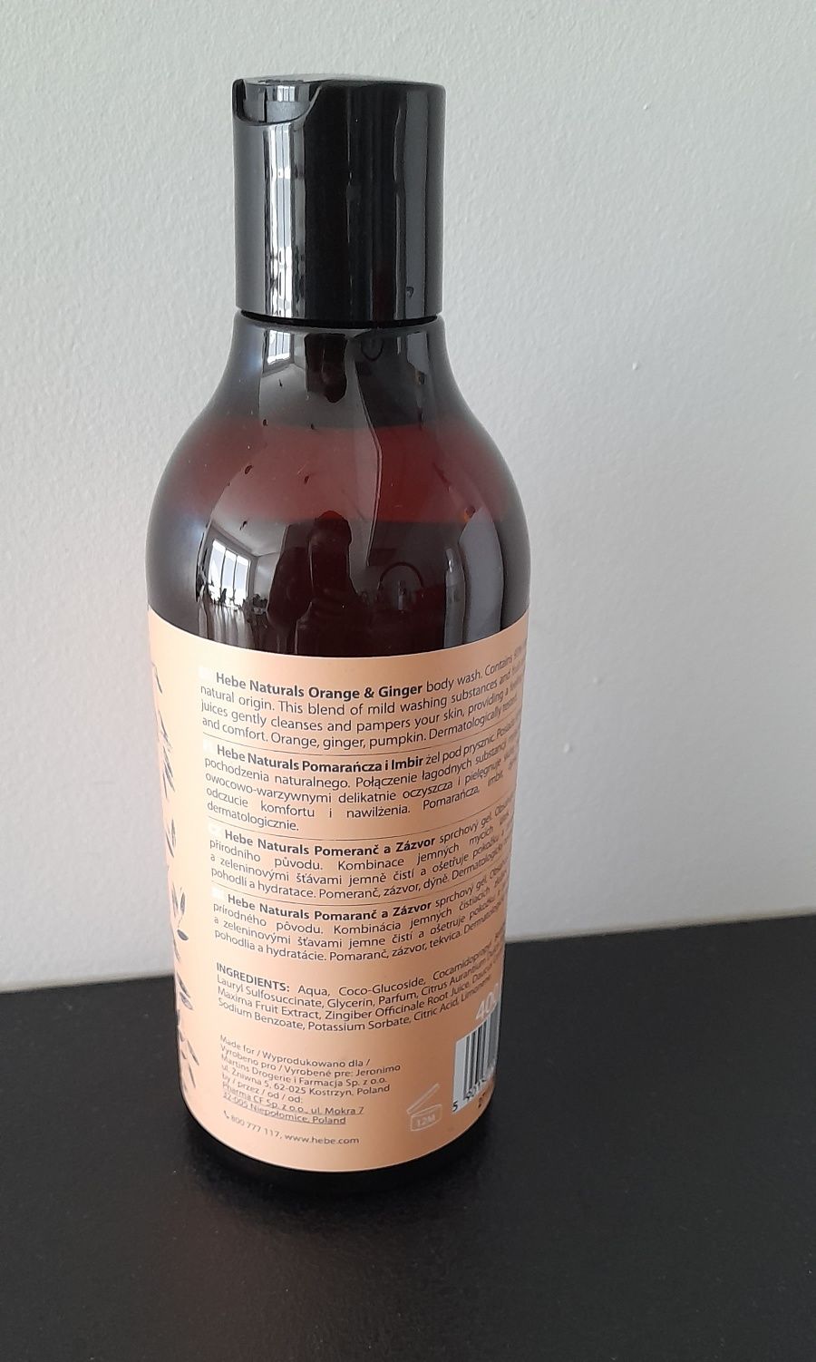 Hebe żel pod prysznic pomarańcza i imbir 400ml