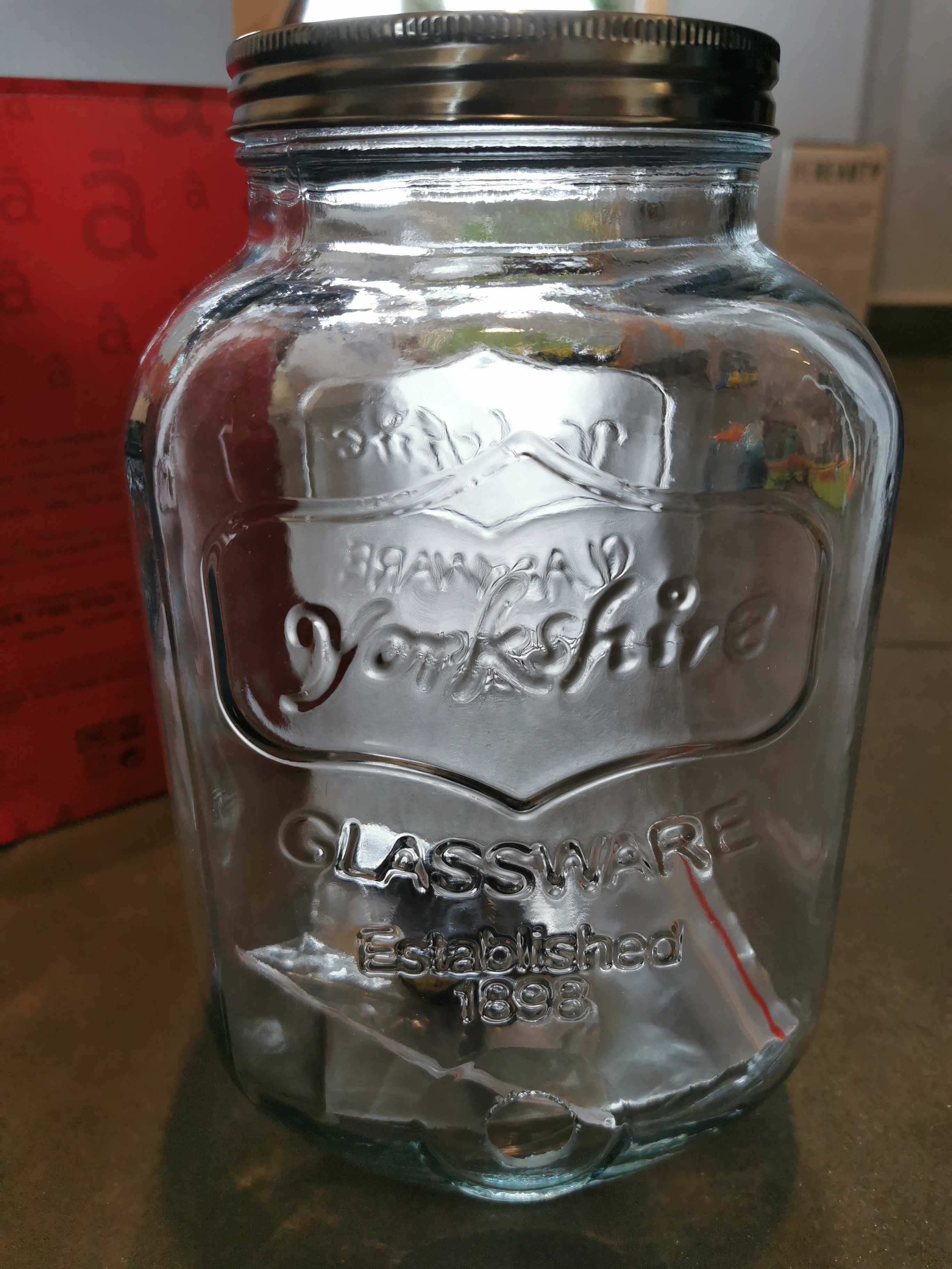 Dozownik do napojów, szklany słoik, pojemność , 4l