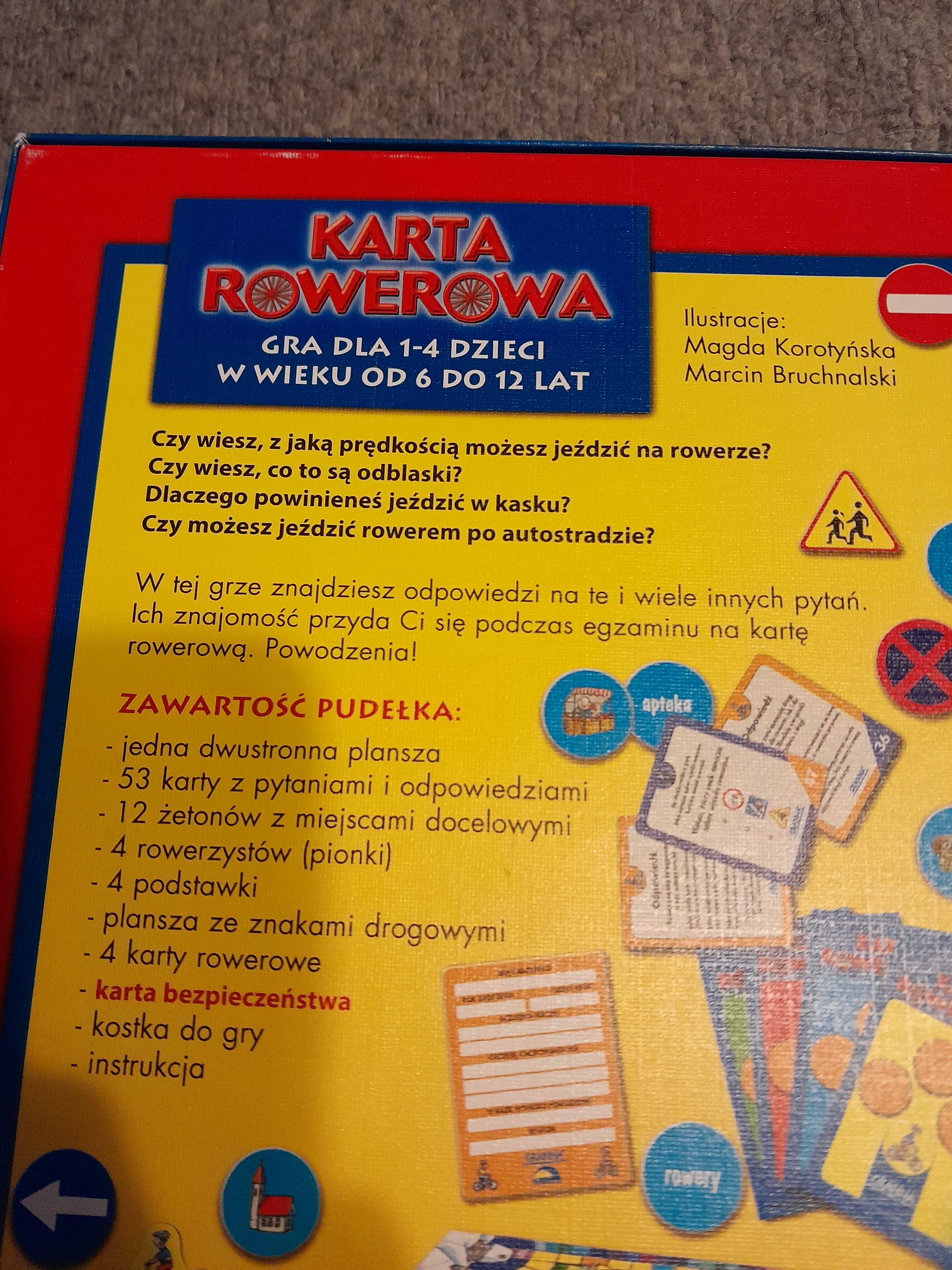 Karta rowerowa gra planszowa