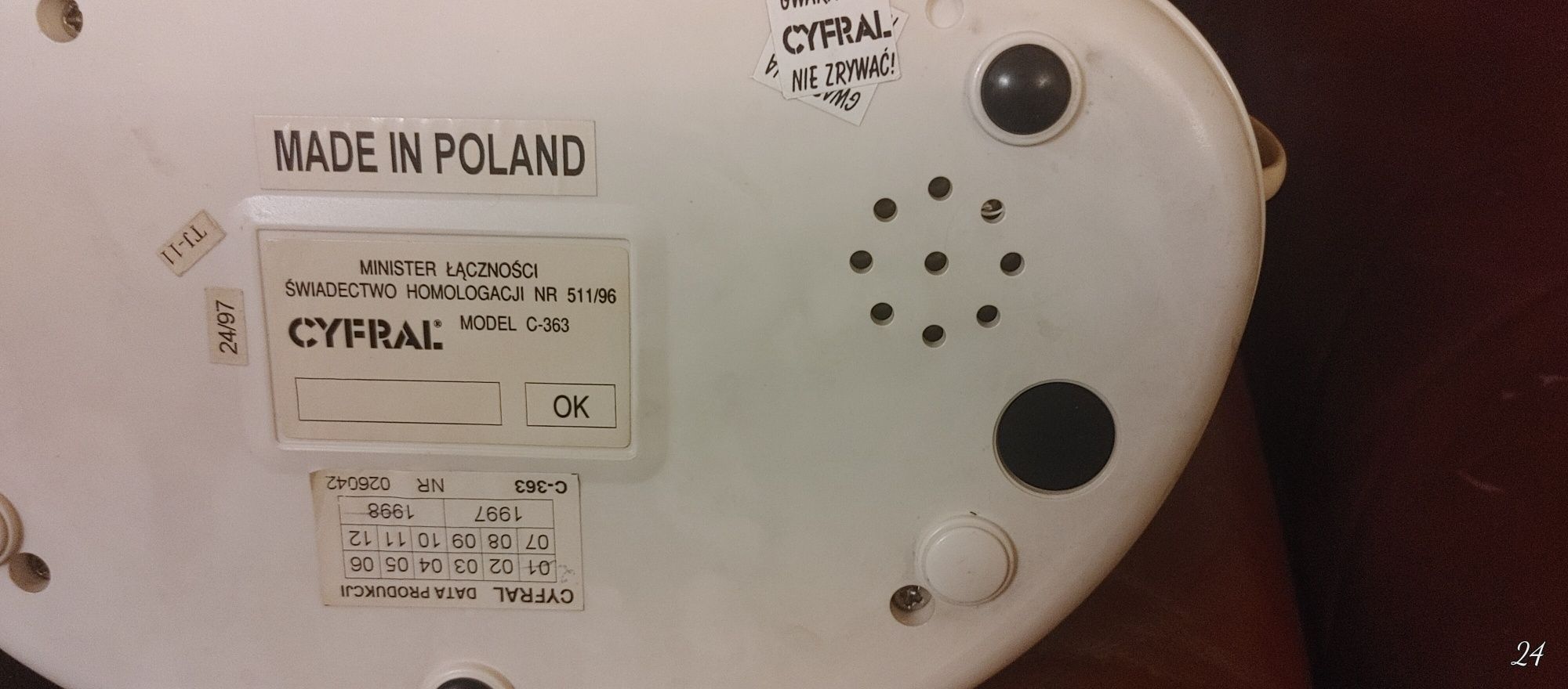 Telefon stacjonarny Cyfral. Retro. Wintage