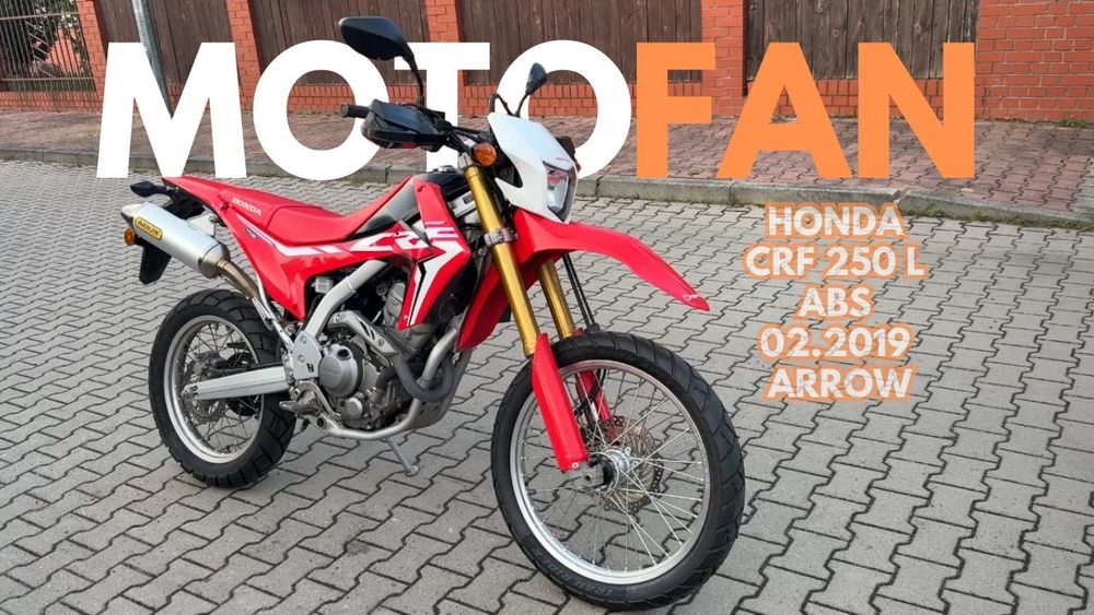 Honda CRF HONDA CRF 250 L ABS 02.2019R 1 właściciel Wydech ARROW 10tys km okazja