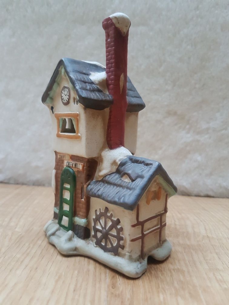 Christmas porcelain village buildings collection porcelanowy domek