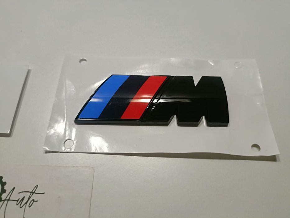 Emblema Mala BMW "M" Cromado/Preto