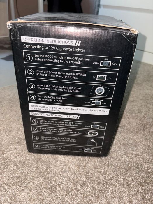 Міні-холодильник AstroAI портативний 4л 220В/12В охолодження обігрів