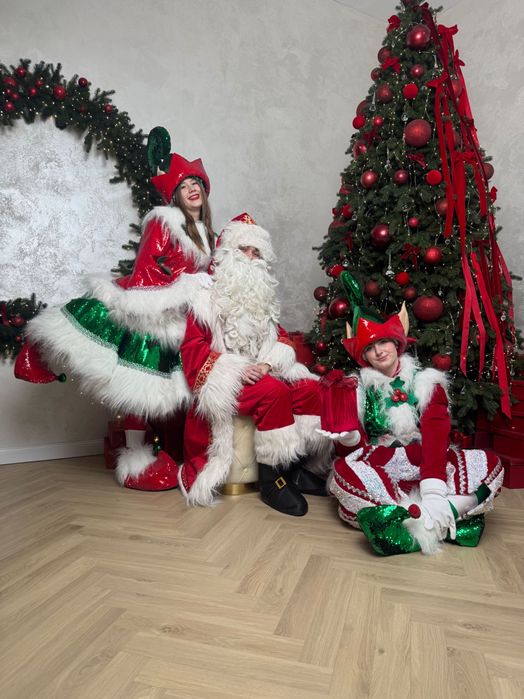 Привітання від аніматорів!! Санта | Миколай | Ельфи | Ангели