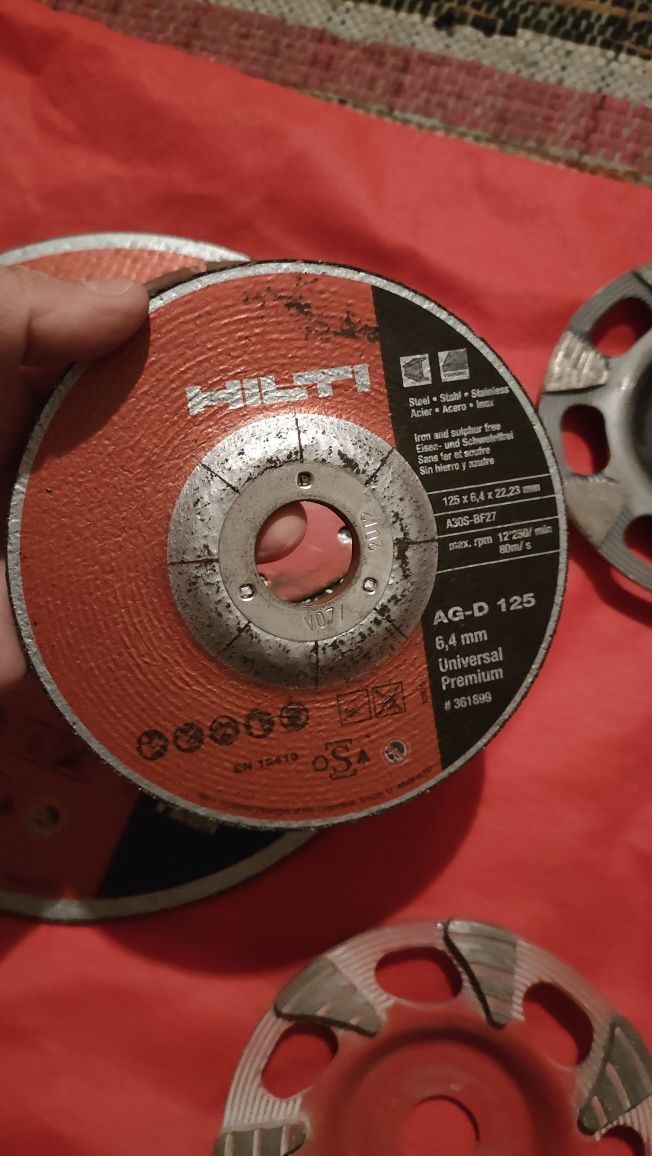 tarcze HILTI do cięcia stali i betonu oraz diamentowe szlifowania