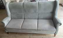 Sofa i fotel z pojemnikiem do przechowywania
