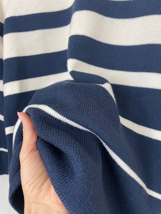 100% вовна брендовий светр в смужку old money