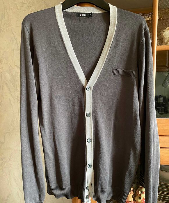 Кофта на пуговицах чоловіча, 60% хлопок, S