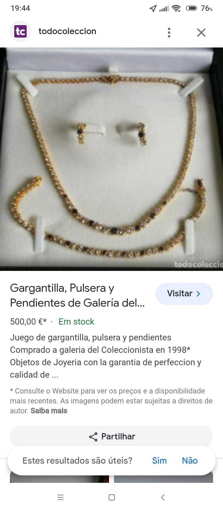 Gargantilha,pulseira e brincos com zicornias e safiras azuis