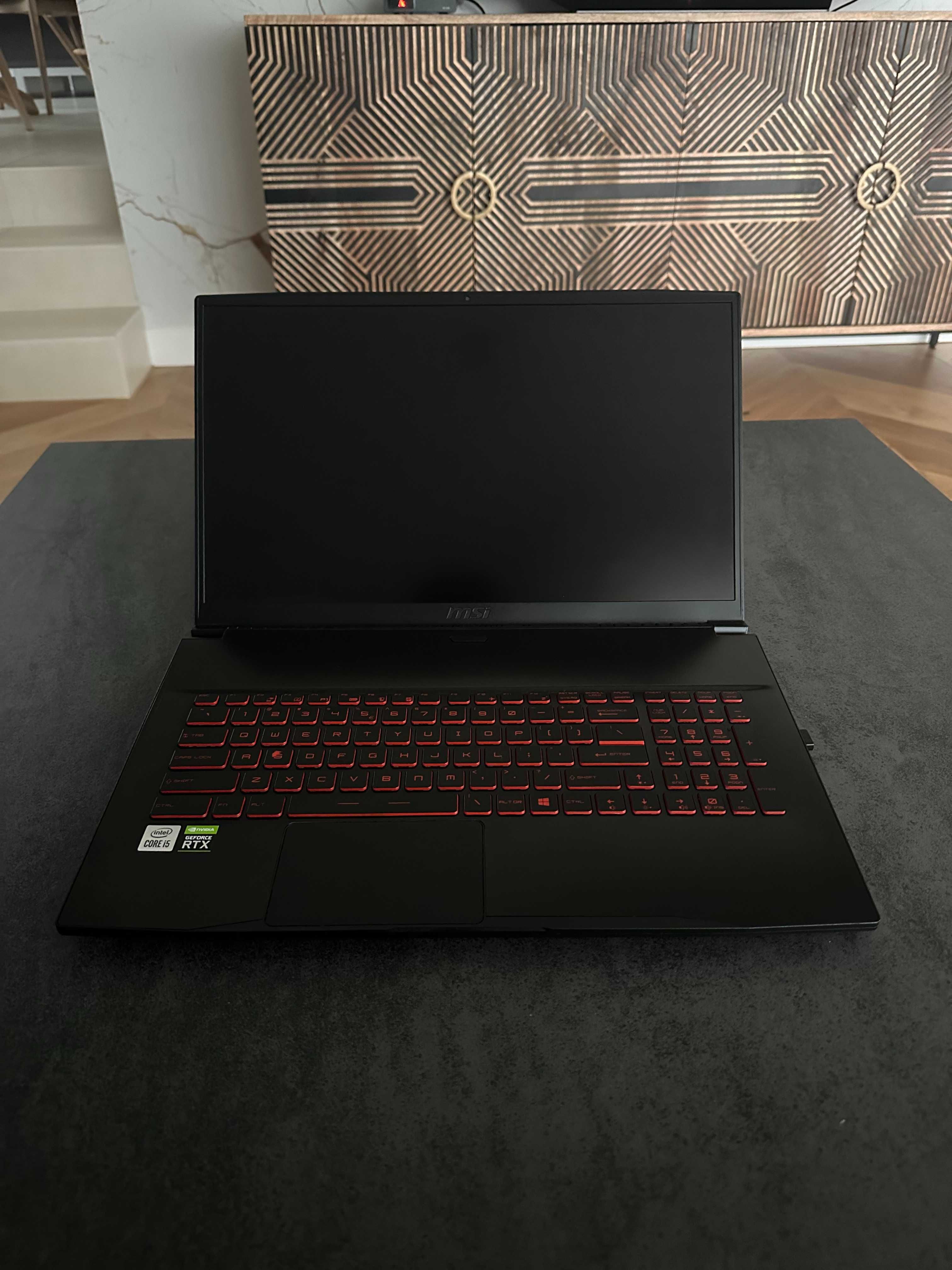 Laptop MSI GF75 Thin procesor i5 16gb ram, 512gb ssd, RTX3050