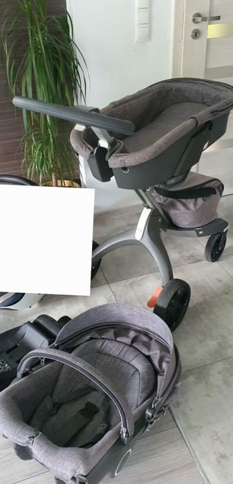 Wozek 2 w 1 2w1 stokke v5 szary modny