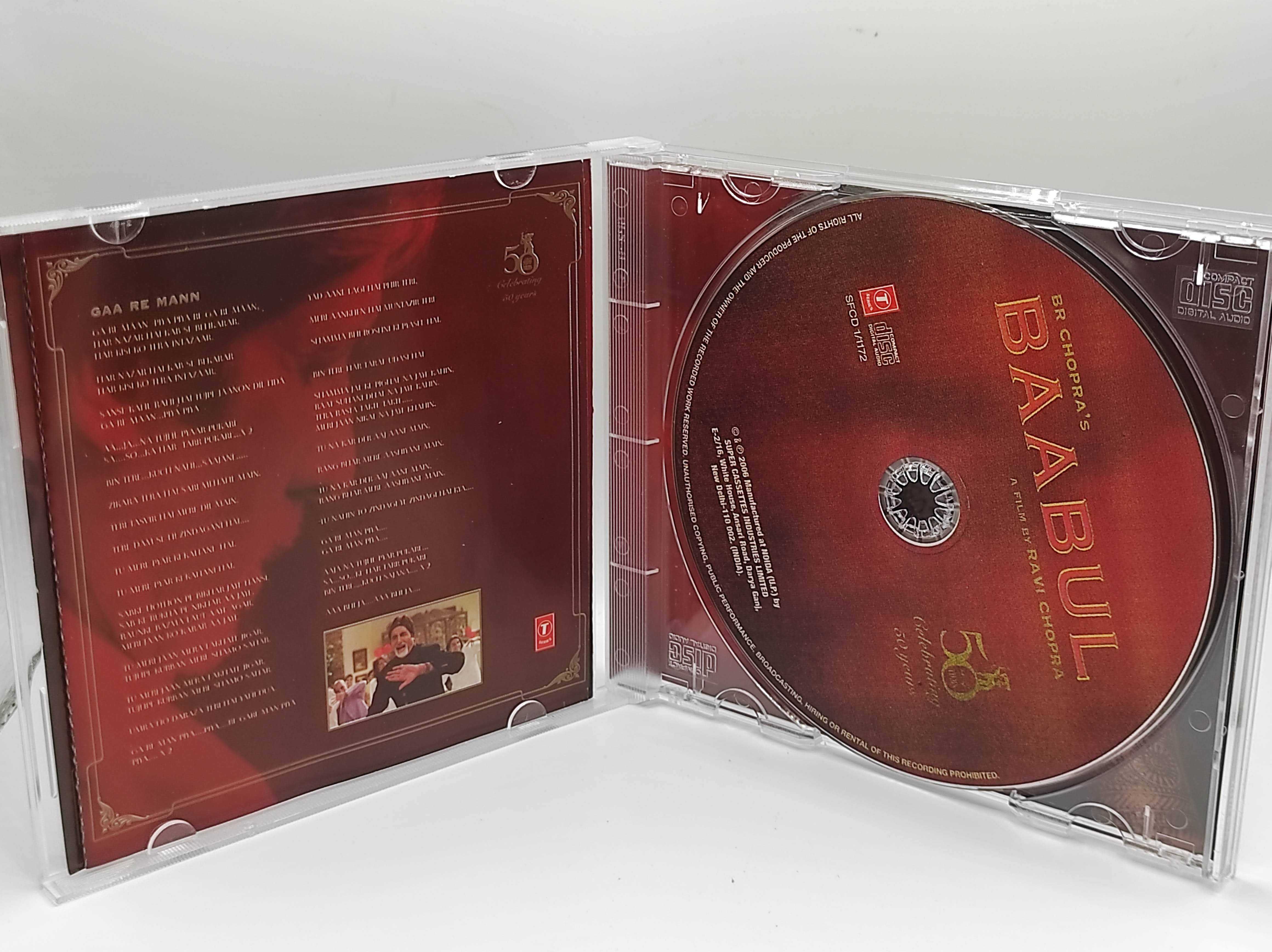 CD płyta audio Baabul Aadesh Shrivastava