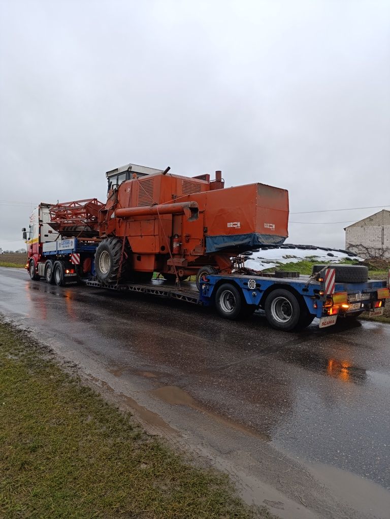 Transport maszyn rolniczych, kombajnow, sieczkarni, maszyn budowlanych