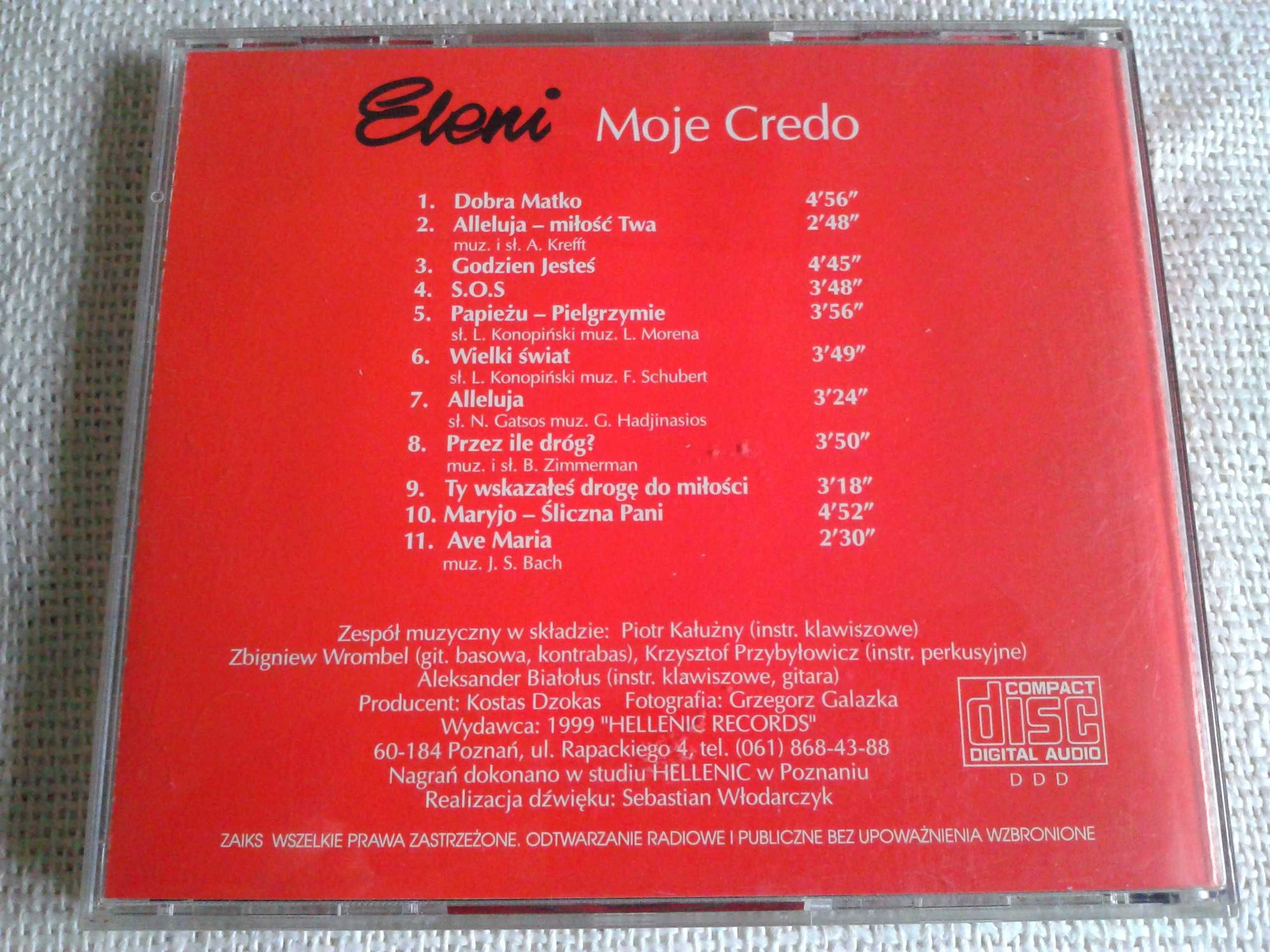 Eleni – Moje Credo  CD