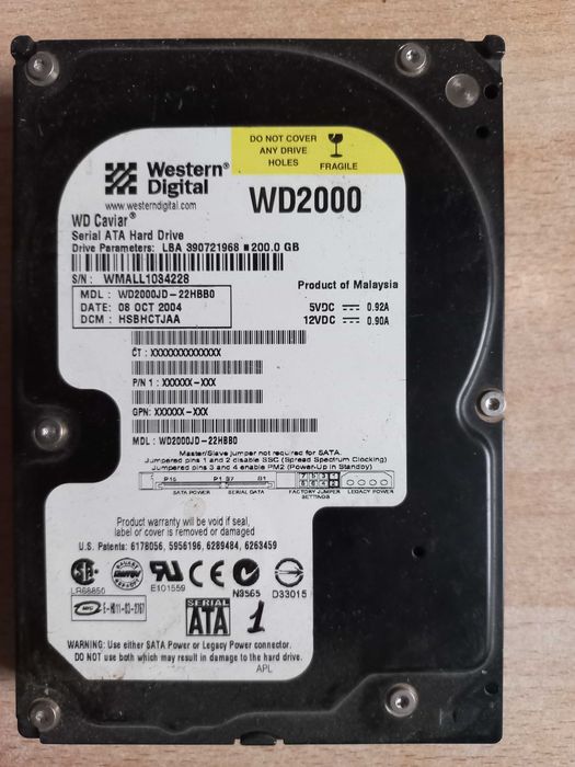 Жорстки диски. Оперативна память