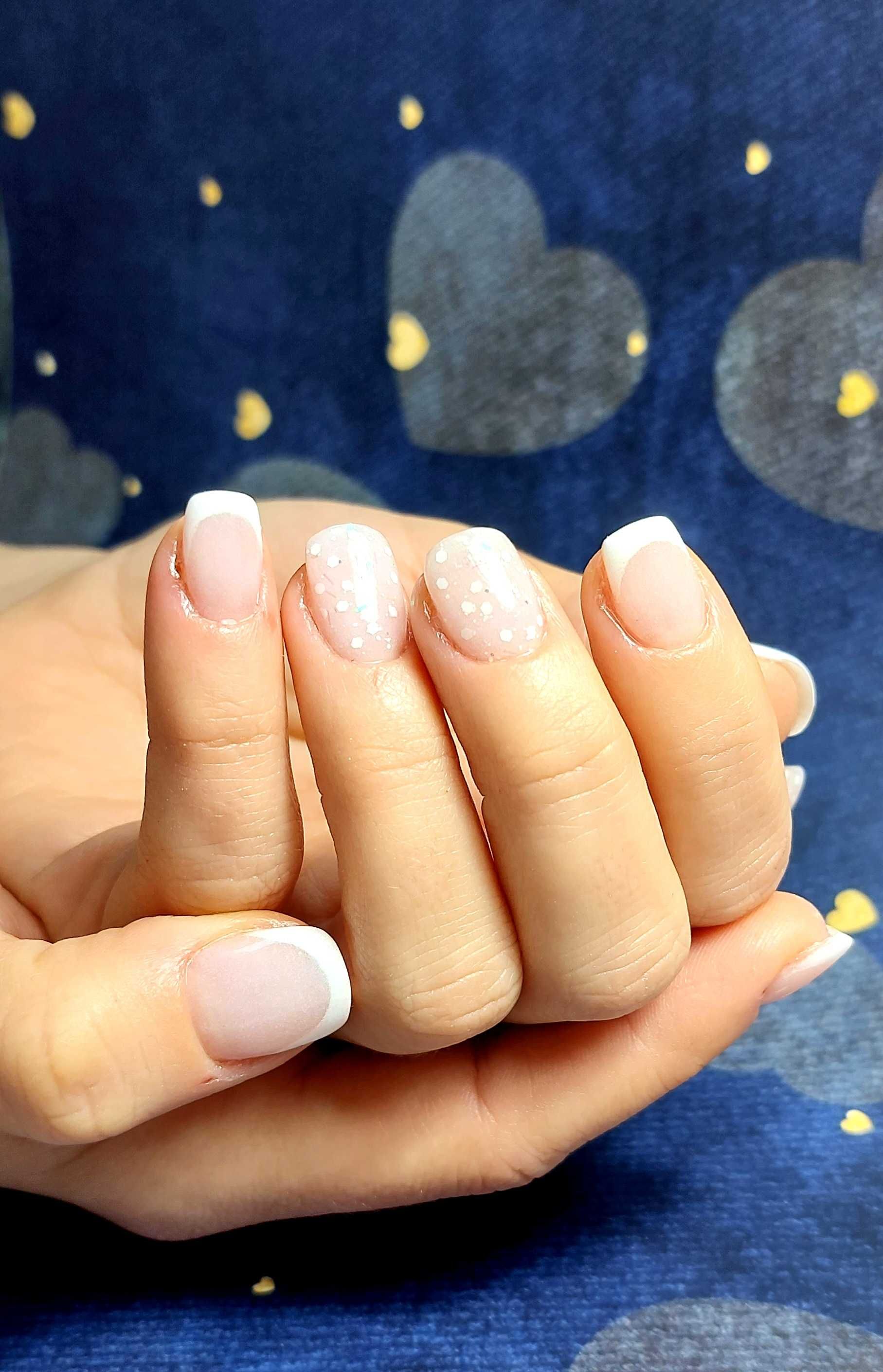 Manicure tytanowy/proszkowy trwałość 4 tyg!