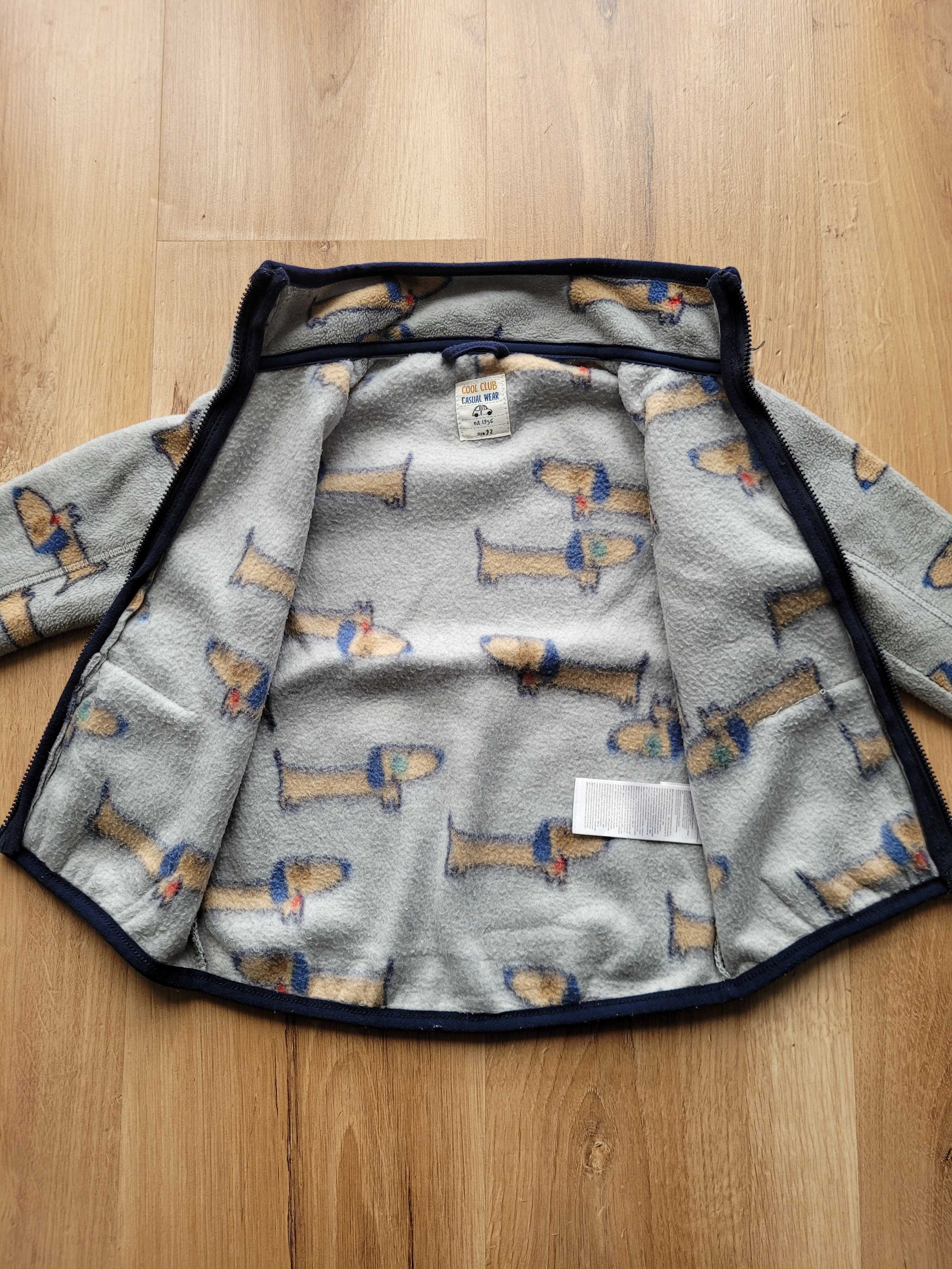 Bluza polarowa Smyk 92 18-24 niemowlęca chłopięca przejściowa