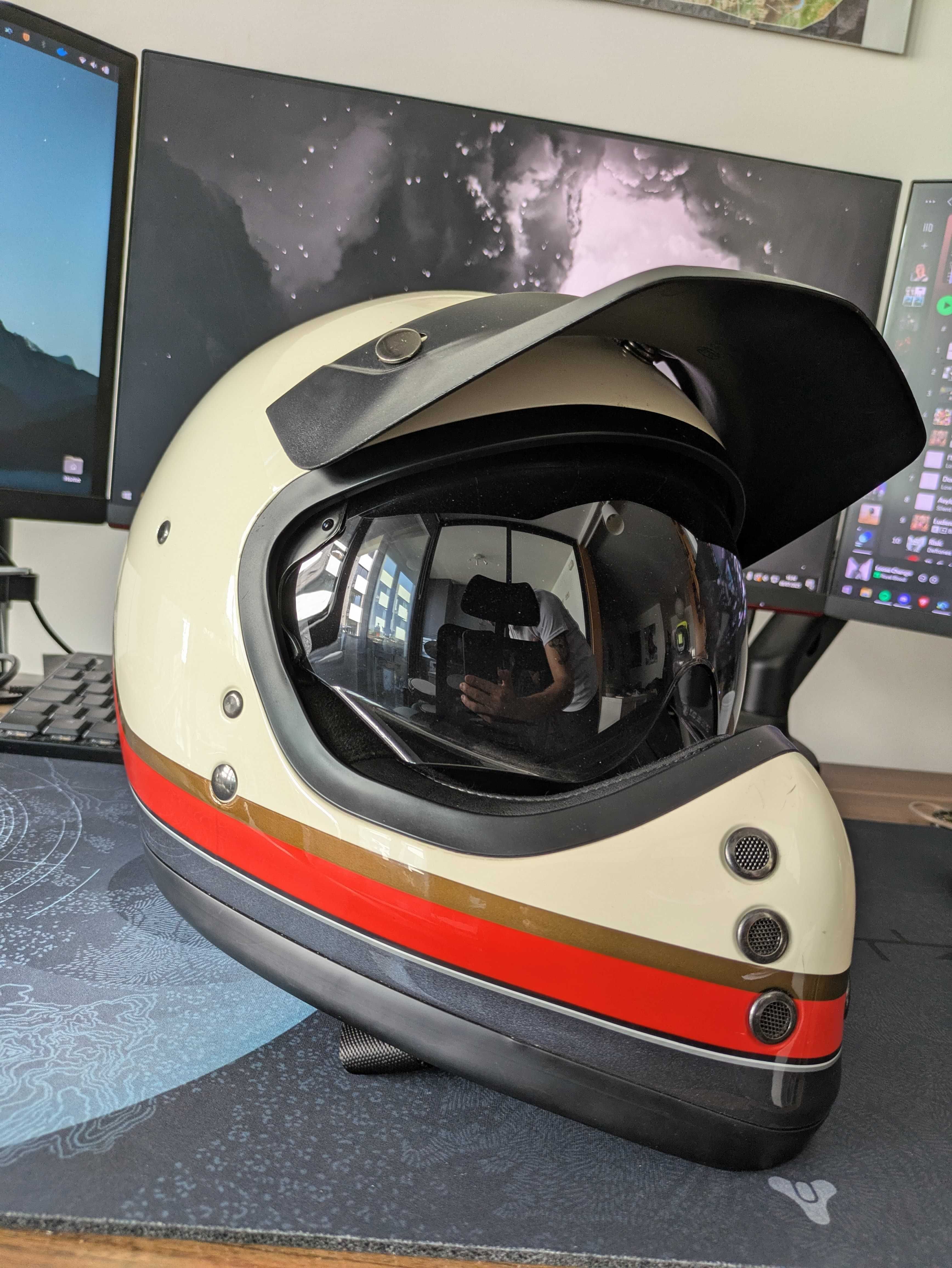 HJC V60 Scoby Full Face Helmet White Capacete - S 55-56cm