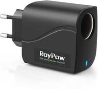 roypow samochodowy konwerter zasilania 24 w 12 v 2 a ac na dc adapter