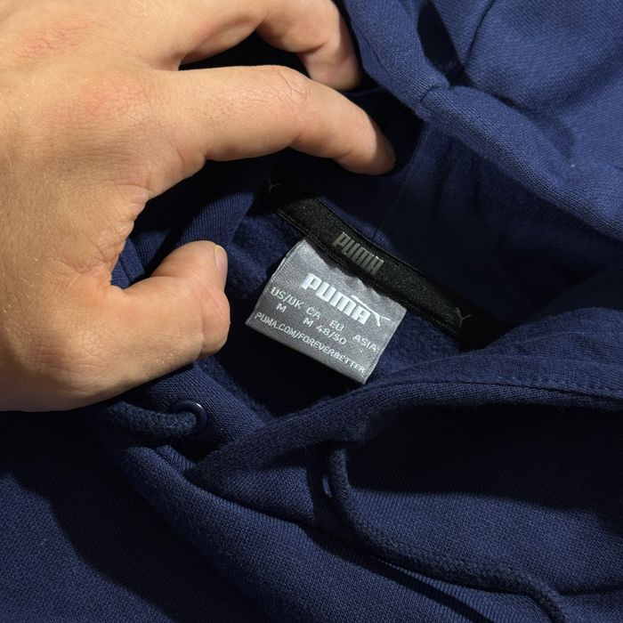 Темно Синя Кофта Худі Пума PUMA Essential Big Logo, Розмір M, Оригінал