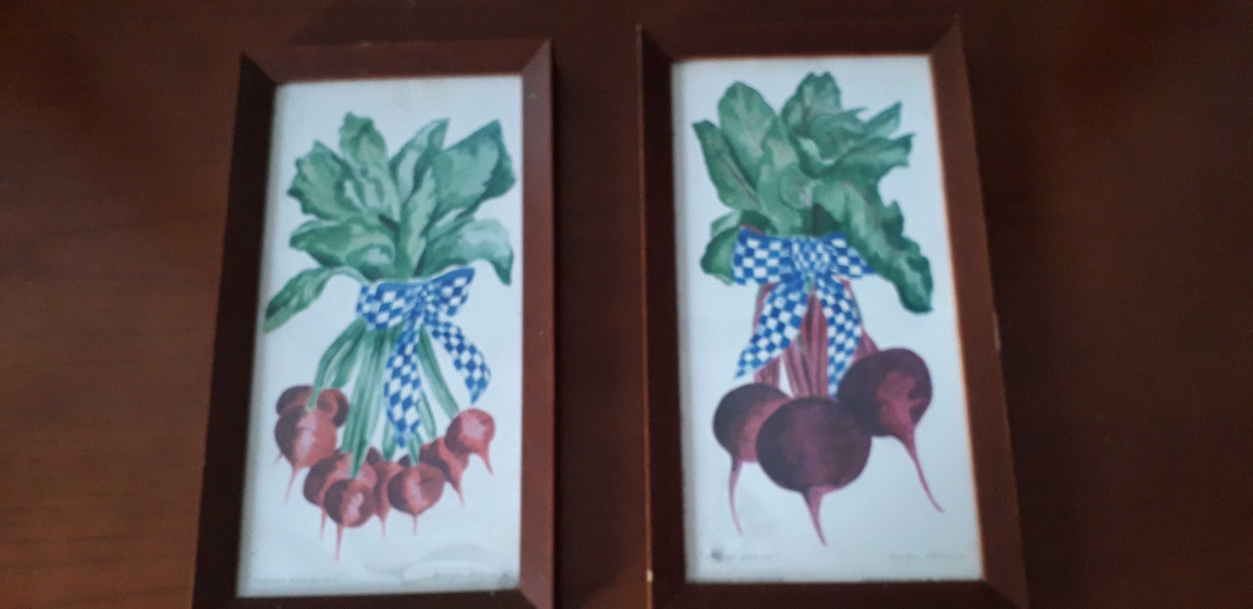 Quadros com legumes