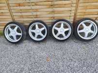 Alufelgi Seat 5x100 ET35 O.Z ABT + Opony letnie 225/40/18 Michelin
