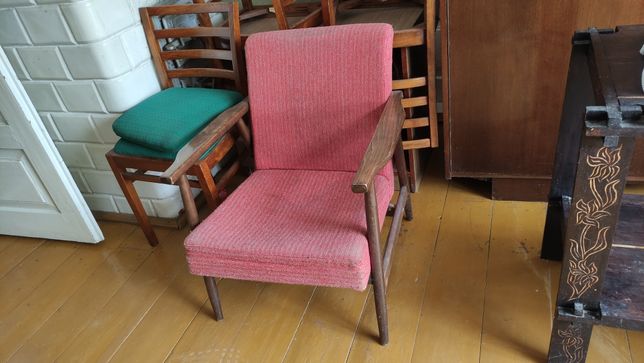 Fotel zabytkowy PRL vintage