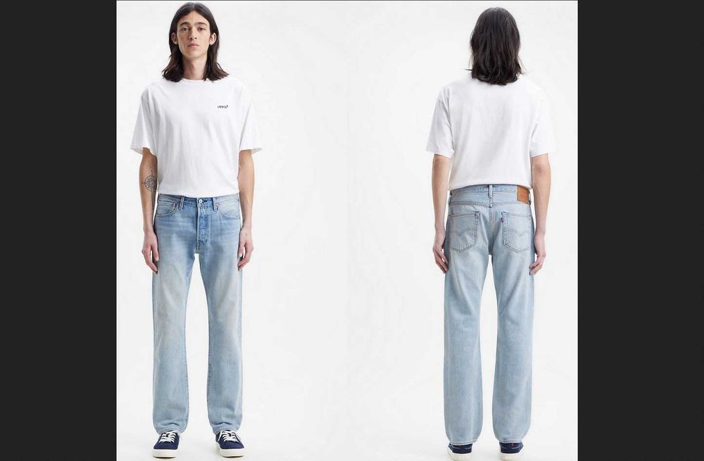 dla wysokiego! 499zł LEVI'S 501 ECO W32 L34 jasne 90s W31 L36 vintage