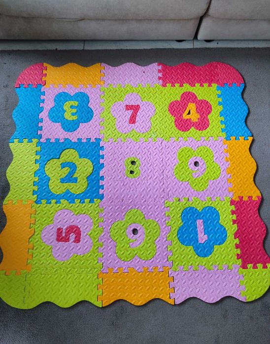 Коврик пазли термо кольоровий з цифрами