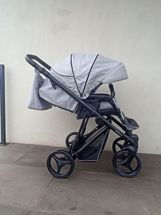 Wózek 3w1,4w1 Bebetto nitello szary fotelik maxi Cosi