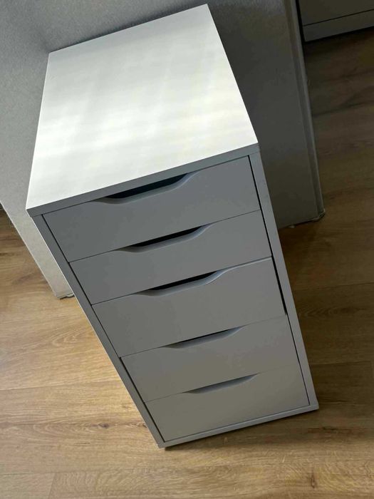 IKEA Alex biała szafka komoda z szufladami okazja Warszawa Ochota