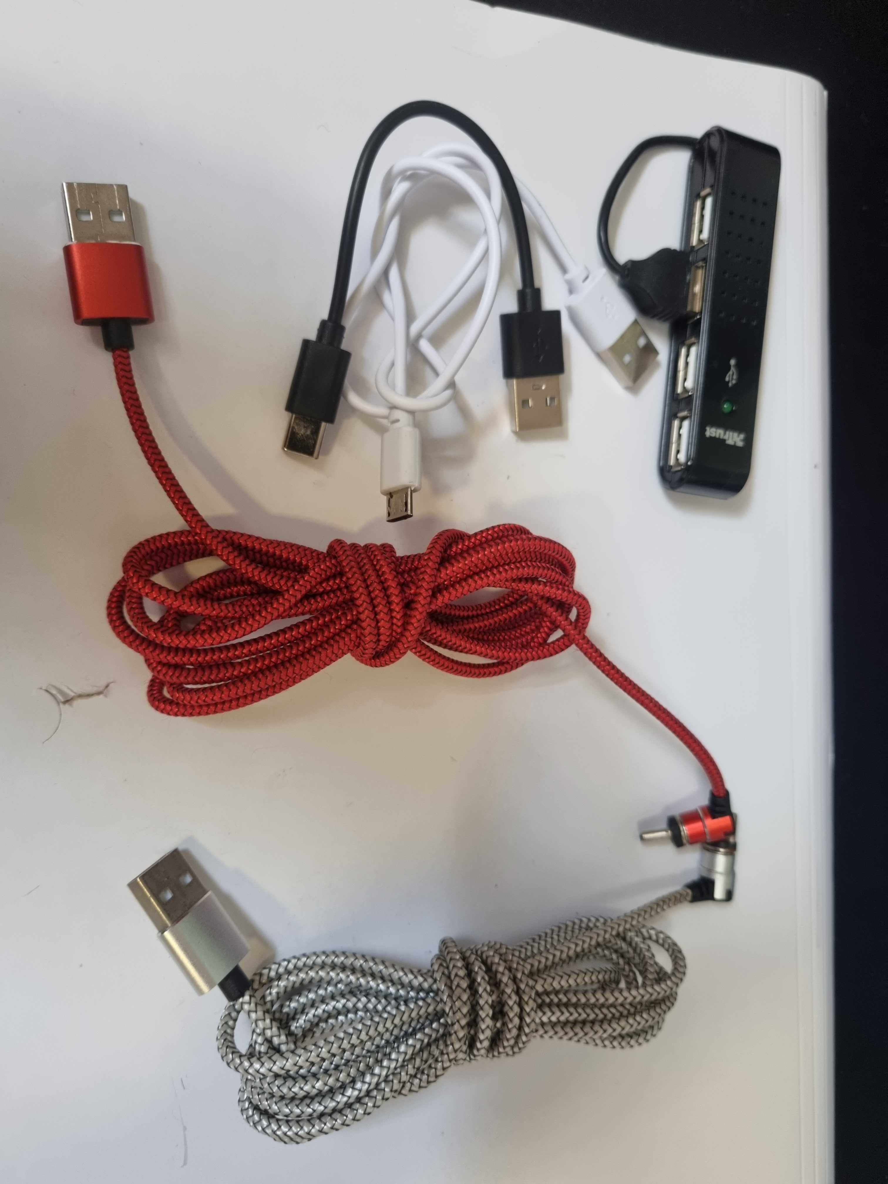 Kable magnetyczne usb C do telefonu i inne