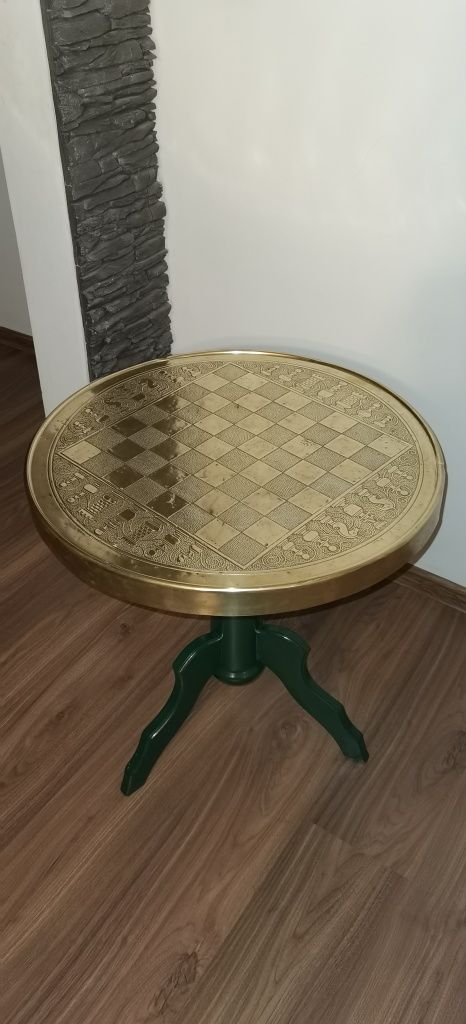 Stół szachowy mosiądz przedwojenny