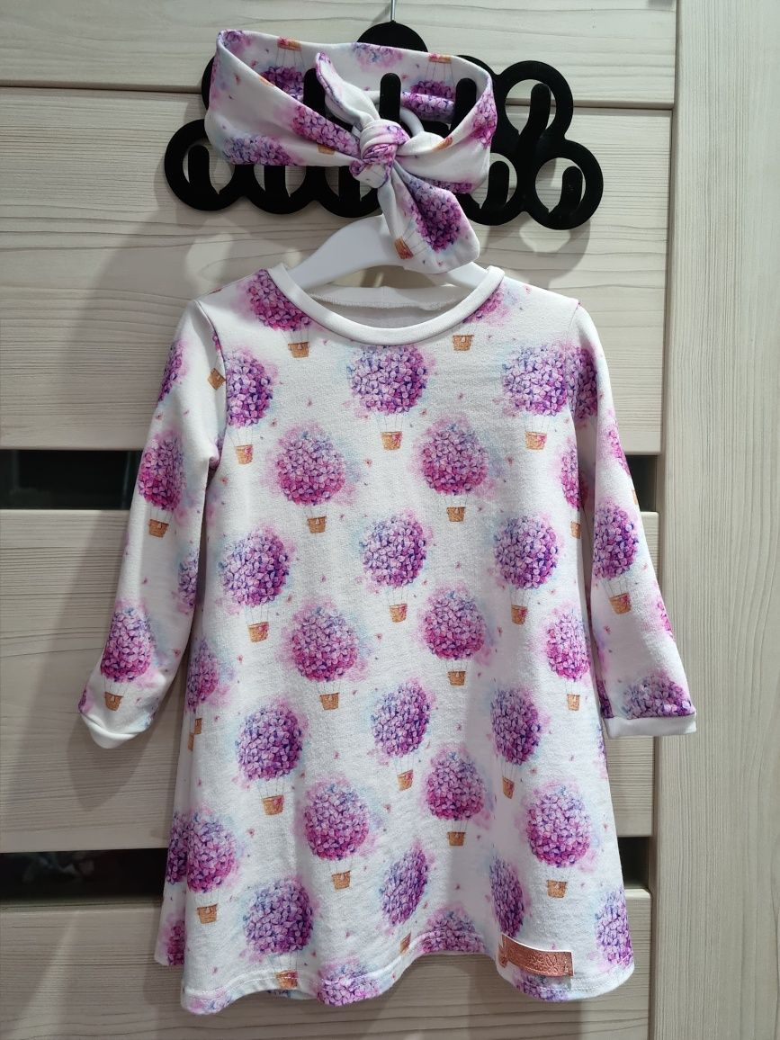 Sukienka + opaska  babystyle Handmade