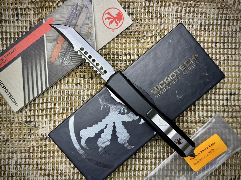 Нож Microtech Ultratech Hellhound Stonewash Signature Series