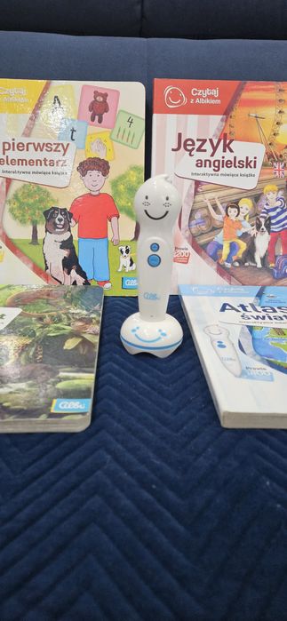 Zestaw Czytaj z Albikiem – mówiące pióro + 4 interaktywne książki