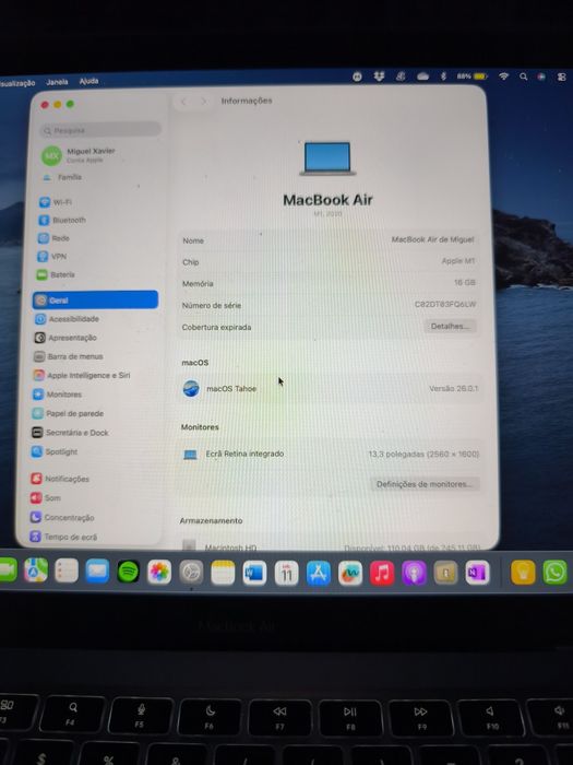 MacBook air M1 2020